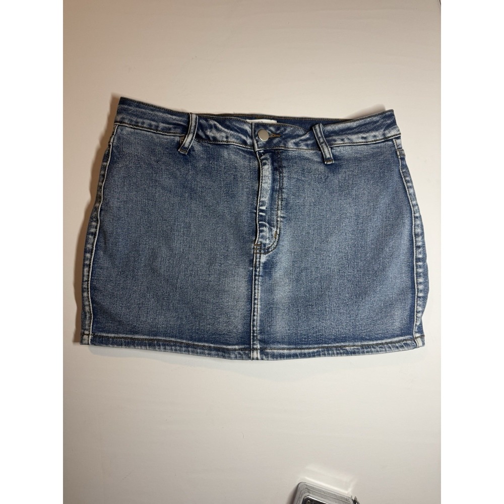 Windsor Mid Rise Mini Denim Skort Size Large
